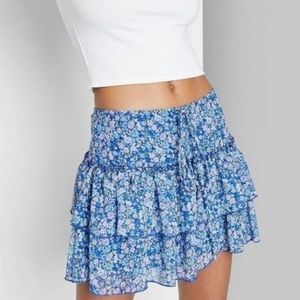 Wild Fable Ruffled Mini Skirt